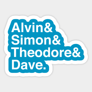 Alvin and the Chipmunks Ampersand Sticker